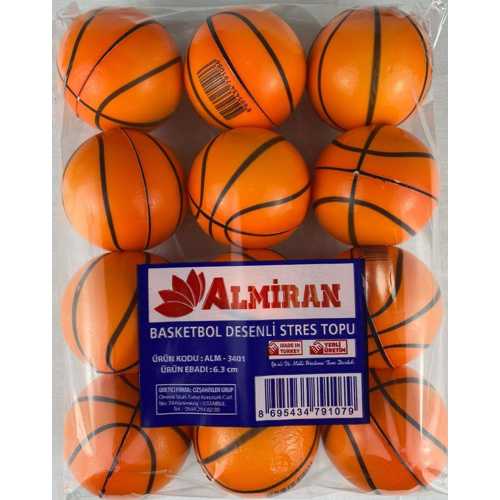 ALMİRAN STRES TOPU 6.3CM -12 BASKETBOL