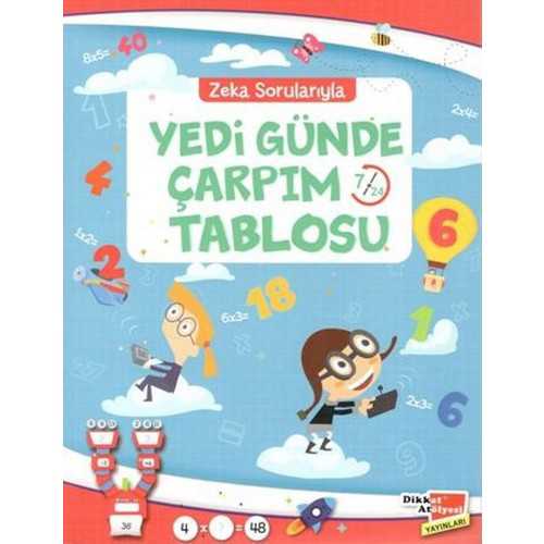 DİKKAT 7 GÜNDE ÇARPIM TABLOSU KİTABI