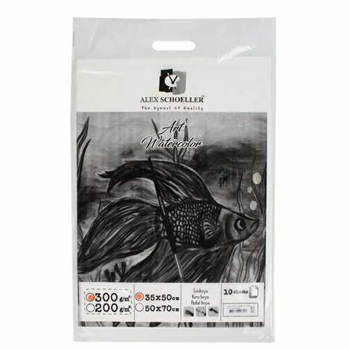ALEX SULU BOYA KAĞIDI 35X50 300GR 10LU ALX-0608