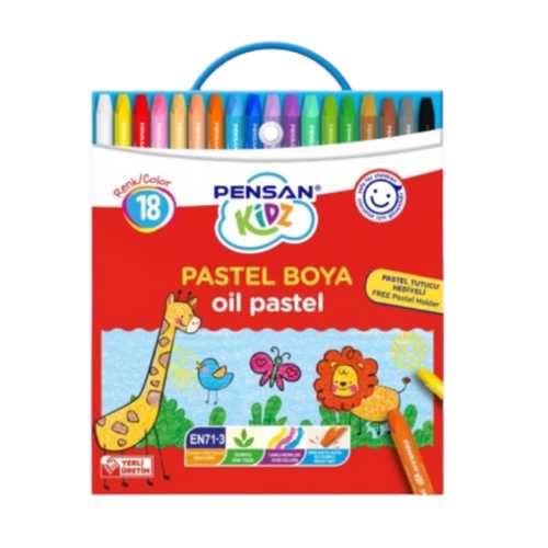 PENSAN KİDZ PASTEL BOYA ÇANTALI 18 RENK 98121