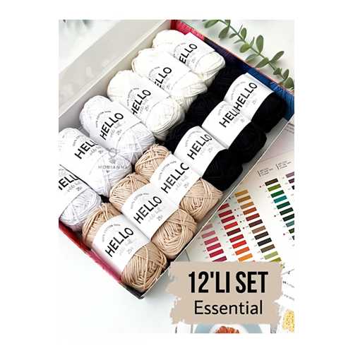 H.CRAFTS İPLİK PAKETİ ESSENTİAL 12X25GR