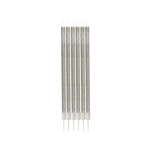 KİKA GÜMÜŞ DOĞUM GÜNÜ MUMU 14CM MM21-6