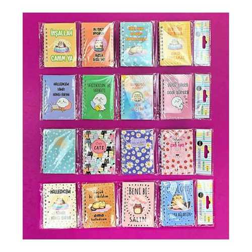BAM 1249 MİNİ 4LÜ SPİRALLİ DEFTER