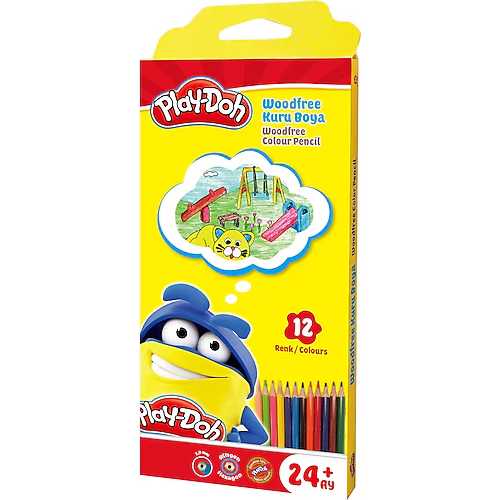 PLAY-DOH KURU BOYA TAM BOY ALTIGEN 12 RENK KU029