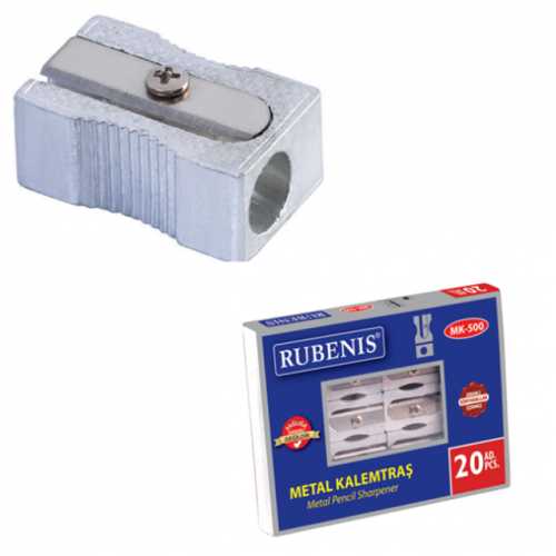 RUBENİS METAL KÖŞELİ KALEMTIRAŞ