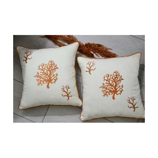 HS HOMETEX MERCAN NAKIŞLI 2'Lİ KIRLENT 45X45CM