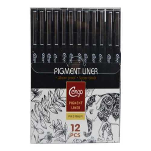 CENGO PİGMENT MARKER TEKNİK ÇİZİM KALEM SETİ 12Lİ