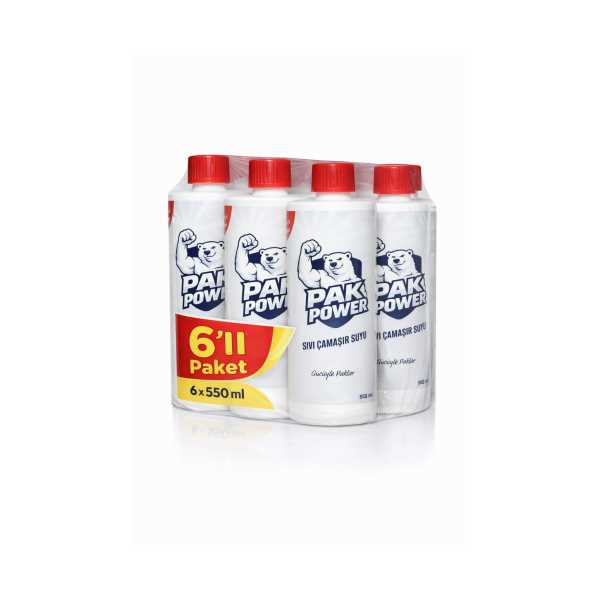 550 ML SIVI ÇAMAŞIR SUYU 6'LI