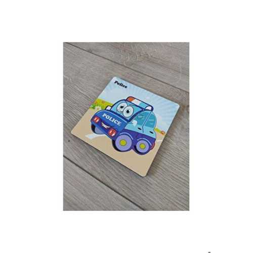 ANKEBUT MİNİ POLİS ARABASI AHŞAP PUZZLE