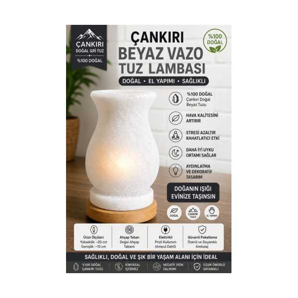 ÇANKIRI KRISTAL VAZO TUZ LAMBA