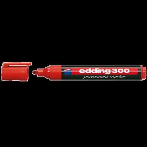 EDDİNG PERMANENT MARKER KALEM KIRMIZI E-300 -10