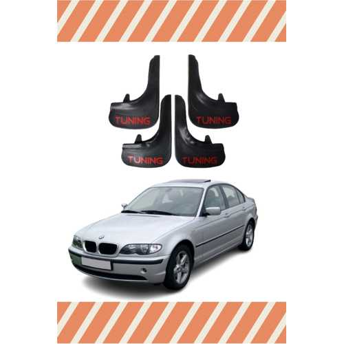 BMW E46 UYUMLU TUNING YAZILI 4'LÜ TOZLUK ÇAMURLUK PAÇALIK