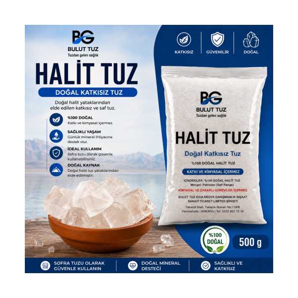 ÇANKIRI KRISTAL HALİT SOLE TUZ 500 KG