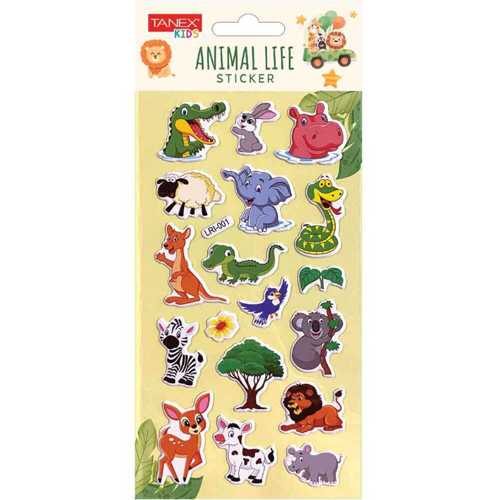 TANEX TNX-5088 ANIMAL LIFE STİCKER-1 PUFFY STİCKER
