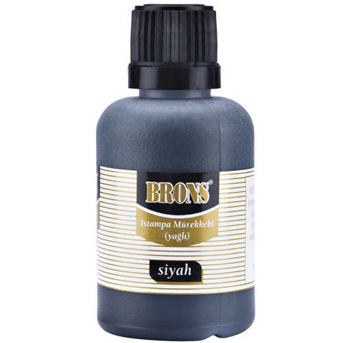 ISTAMPA MÜREKKEBİ 50CC X 12 ADET SİYAH BR-328