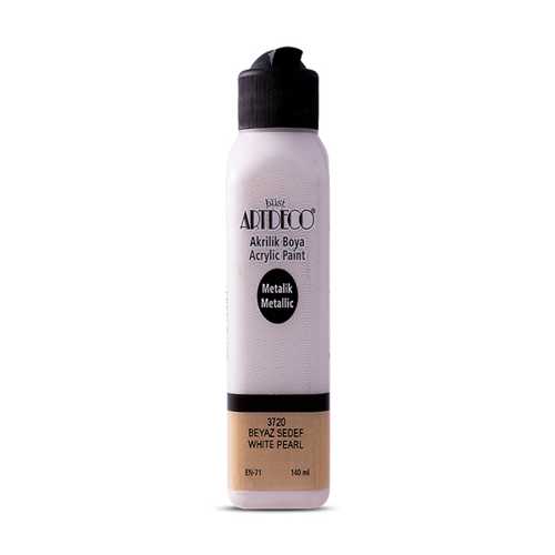 ARTDECO AKRİLİK METALİK BOYA 140ML BEYAZ SEDEF3720