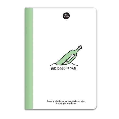 KESKİN HİSLİ ŞEYLER A5 80YP ÇİZGİLİ DEFTER YEŞİL