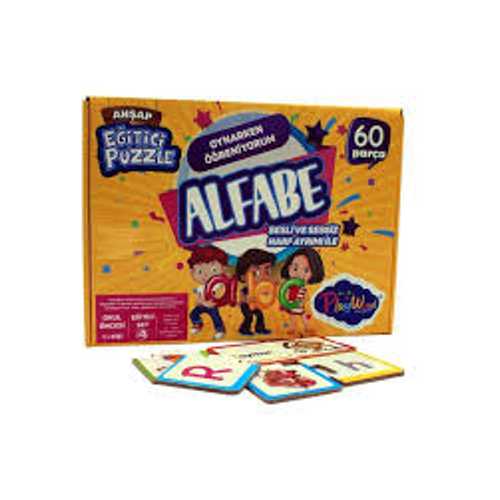 PW AHŞAP EĞİTİCİ PUZZLE ALFABE 60 PARÇA ONY-25
