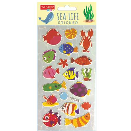 TANEX TNX-5105 SEA LIFE STİCXKER-6 PUFFY STİCKER