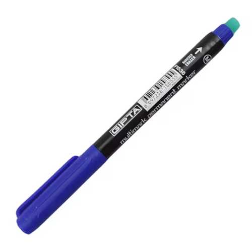 GIPTA ASETAT KALEMİ PERMANENT MARKER M MAVİ -12