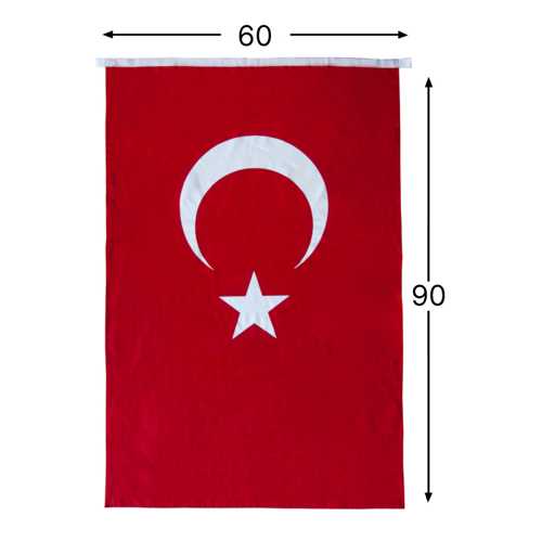 ORMİ ALPAKA TÜRK BAYRAĞI 60X90CM