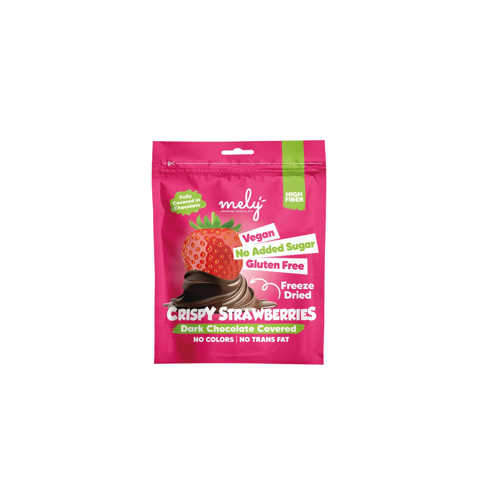 GLUTENSİZ SEKER ILAVESIZ VEGAN CIKOLATA KAPLI FREEZE DRY CILEK 50GR