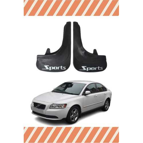 VOLVO S 40 RACİNG BEYAZ YAZILI 2'Lİ TOZLUK ÇAMURLUK PAÇALIK