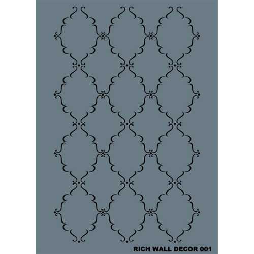 RİCH DUVAR STENCİL WALL DEKOR 50X70