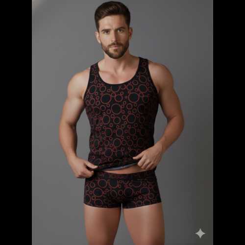 ERKEK DESENLİ TANK TOP BOXER TAKIMI