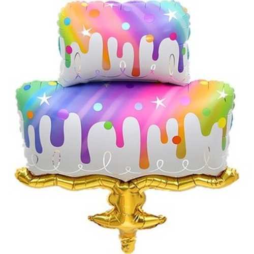 RPS FOLYO BALON PASTA CAKE RAINBOW 45" 0167