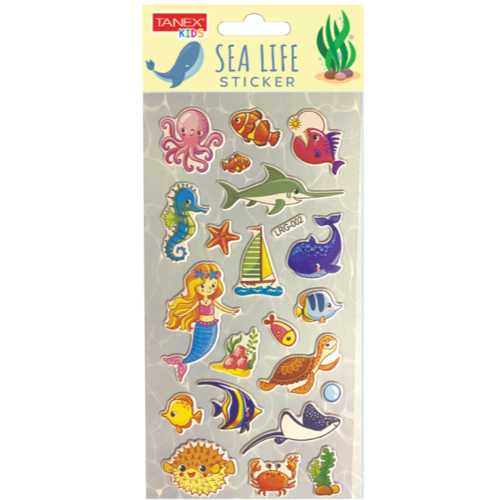 TANEX TNX-5103 SEA LIFE STİCXKER-4 PUFFY STİCKER