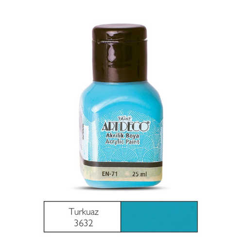 ARTDECO AKRİLİK BOYA 25ML 3632 TURKUAZ