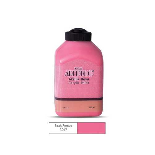ARTDECO AKRİLİK BOYA 500ML 3017 SICAK PEMBE