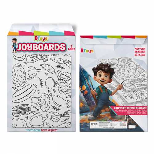 BİTOYS BOYAMA PANOSU 35X50 3LÜ
