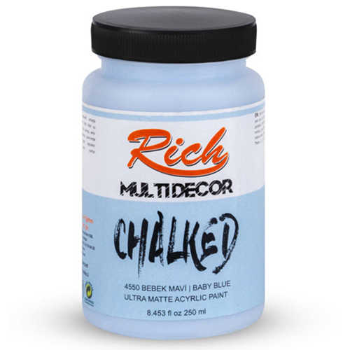 RİCH MULTİDEKOR CHALKED 250ML 4550 BEBEK MAVİ