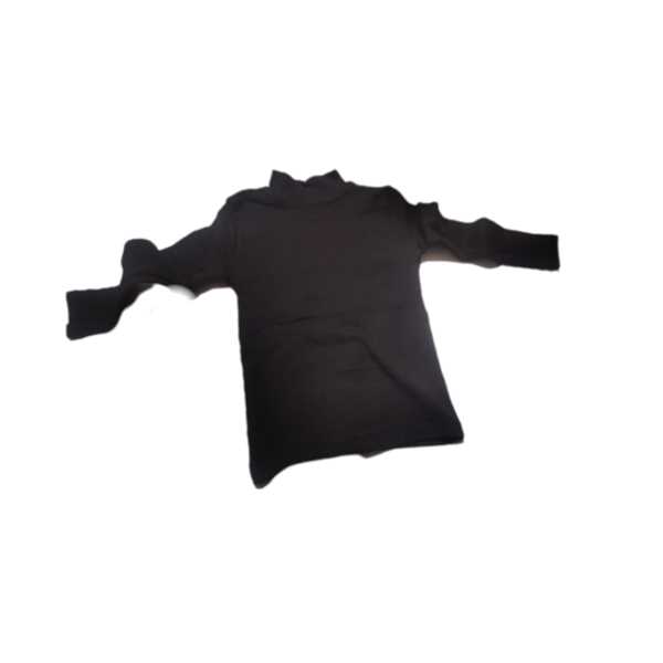 UZUN KOLLU BOĞAZLI ÇOCUK SWEATSHİRT BODY SİYAH UNISEX TUHFETOWER