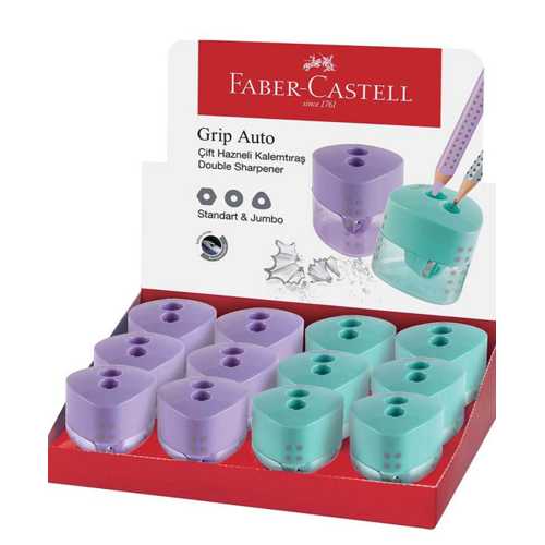 FABER GRİP AUTO ÇH KALEMTIRAŞ, PASTEL -12-