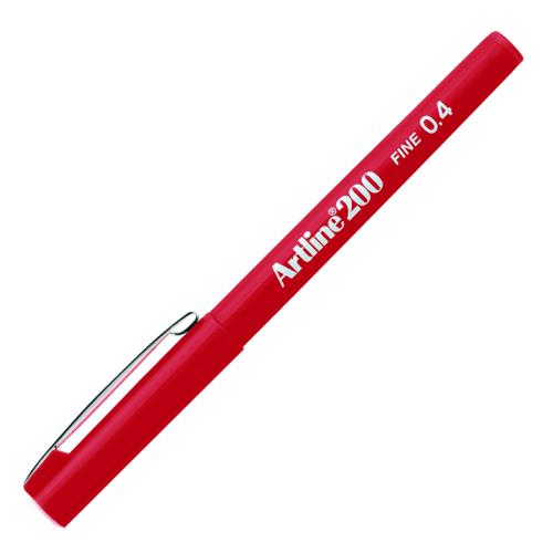 ARTLİNE 200N KEÇE UÇLU KALEM 0,4MM KIRMIZI