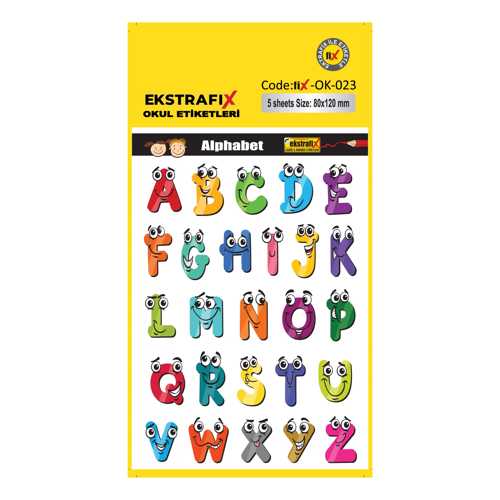EKSTRAFİX (OK-023) OKUL ETİKET 80X120MM Q