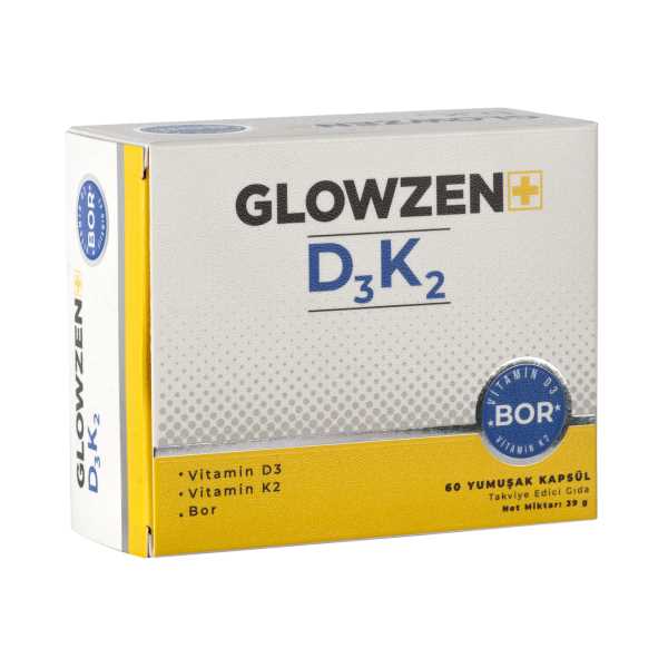 GLOWZEN+ D3K2 BOR 60 YUMUŞAK KAPSÜL