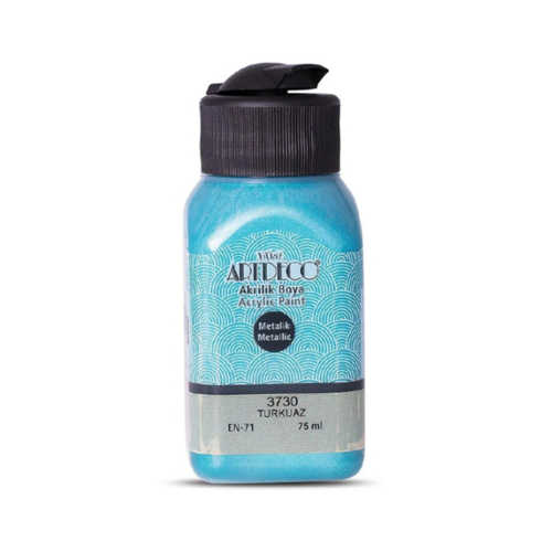 ARTDECO METALİK AKRİLİK BOYA 75ML TURKUAZ 3730