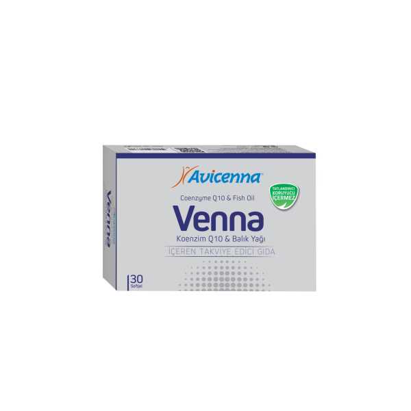 VENNA BALIK YAĞI, KOENZİM Q10 İÇEREN TAKVİYE GIDA 30 SOFTJEL 