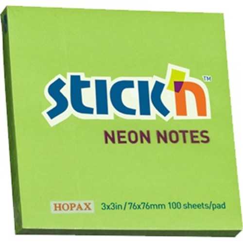 HOPAX STİCKN YAPIŞKANLI NOT KAĞIDI 76X76 F.YEŞİL