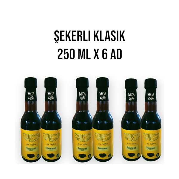 MCA ESPRESSO SOĞUK KAHVE (ŞEKERLİ KLASİK) 250 ML X 6 ADET