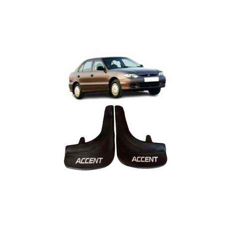 HYUNDAİ ACCENT YUMURTA KASA ACCENT YAZILI 2'Lİ TOZLUK ÇAMURLUK PAÇALIK