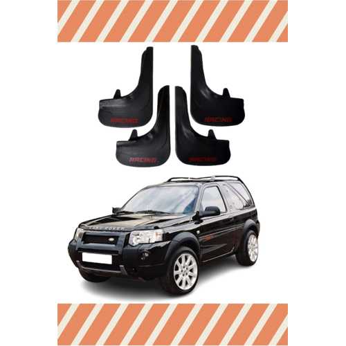 LAND ROVER UYUMLU FREELANDER 1 RACİNG KIRMIZI YAZILI 4'LÜ TOZLUK ÇAMURLUK PAÇALIK