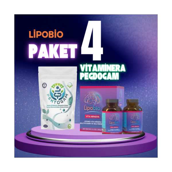 LİPOBİO PAKET 4 (VİTAMİNERA 300 GR) +(PEKTOGAM) 