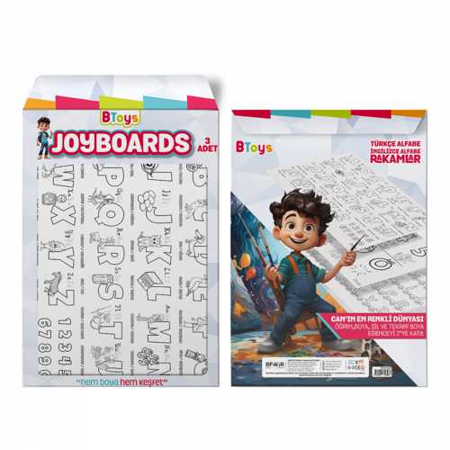 BİTOYS BOYAMA PANOSU 35X50 3LÜ