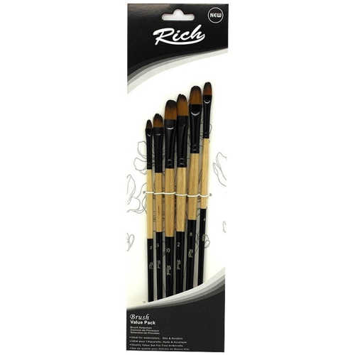 RİCH SET:6 YENİ SERİ KEDİ DİLİ FIRÇA 6 LI