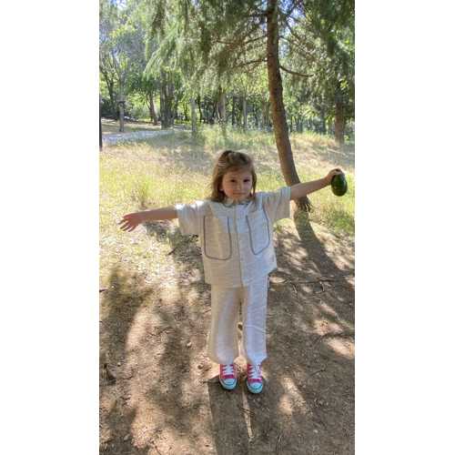 TUBİBEBE BOON GREY LİNE PANTOLON
